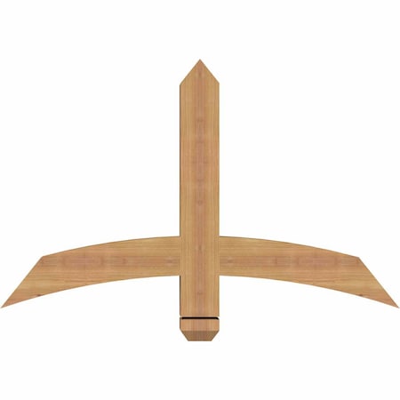 Bellingham Timber Gable Bracket, Western Red Cedar, 36W X 23H X 3 1/2D X 3 1/2F, 15/12 Pitch